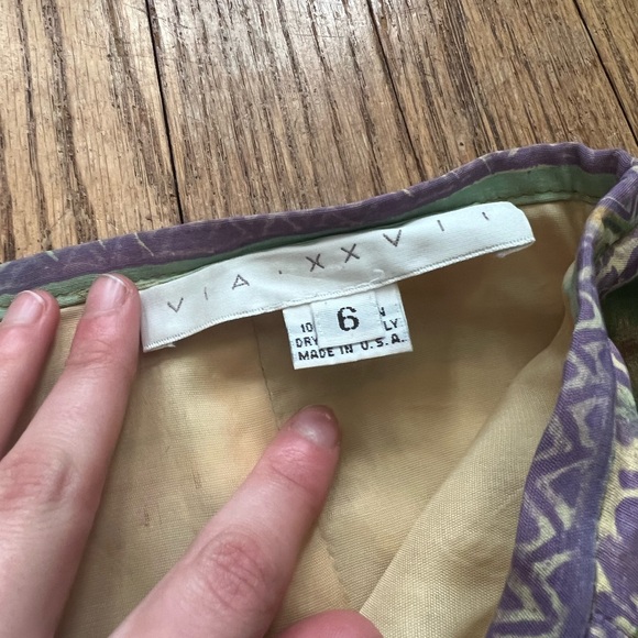 Via XXVII Patterned Skirt Size 6 - Picture 3 of 7